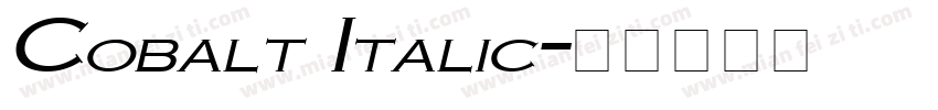 Cobalt Italic字体转换